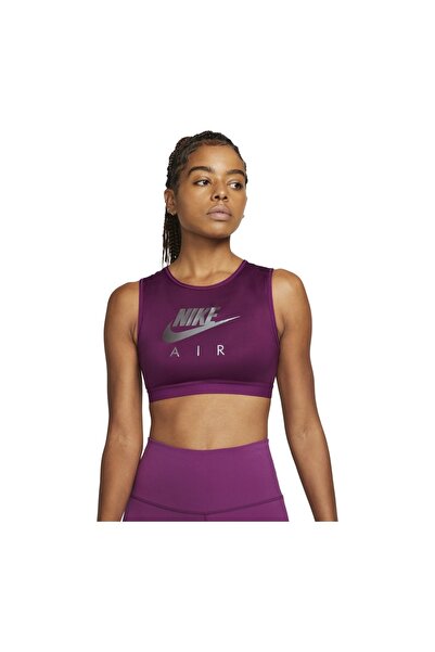 Nike Air Dri-fit Swoosh Medium-support High-neck Sports Training Kadın Bra