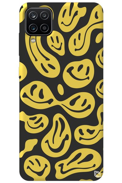 WANNA PROTECT Samsung M12 Yellow Premium Velvet Smile Patterned Silicone Phon...