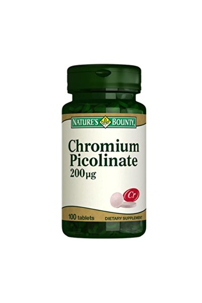Nature's Bounty كروم بيكولينات 200 ماك جرام مكمل غذائي 100 قرص
