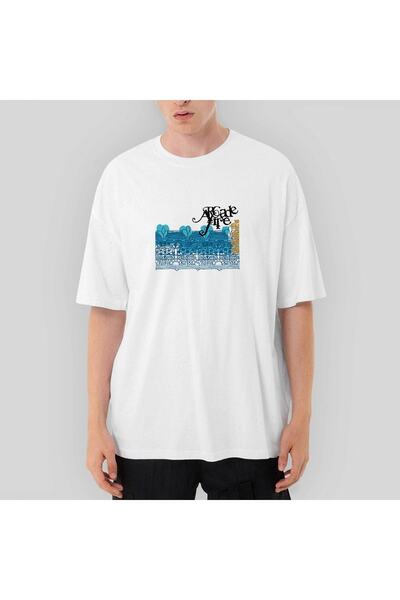 Z zepplin Arcade Fire Arcade Fire Tricou alb supradimensionat