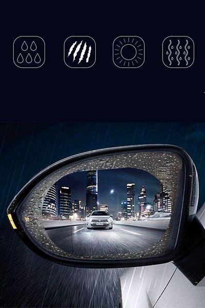 NOYİSKA Universal Auto Exterior Mirror Window Film Compatible with All Vehicles Car Side Rear View Mirror Film Anti-Fog