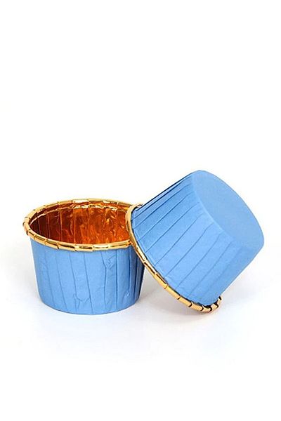 DÜVENCİ TİCARET Blue Gold - Cake Capsule Muffin Cupcake Mold