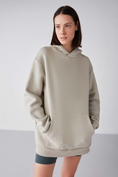 GRIMELANGE Φούτερ Glada Regular Relaxed Stone Color