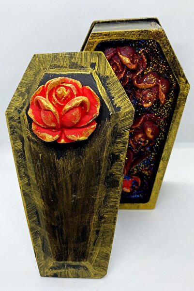 FANTASTİK SANAT ATÖLYESİ Dekoratif Hediyelik Beton Tabut Içinde Benim Için Öl...