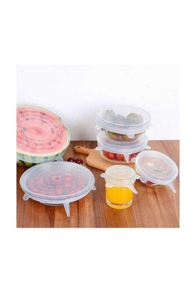Evelans 6-Piece Silicone Lid Food Cap Maintains Freshness