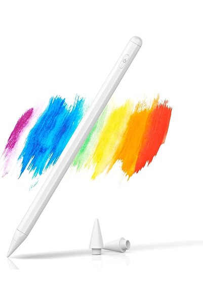 m.tk moveteck Ipad Pro 12.9 Avuç Içi Reddetmeli Stylus Dokunmatik Şarjlı Akıllı Kalem A1876 A1983 A2014 A1985