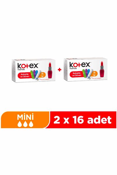 Kotex مصد صغير 16 قطعة - عبوة من قطعتين