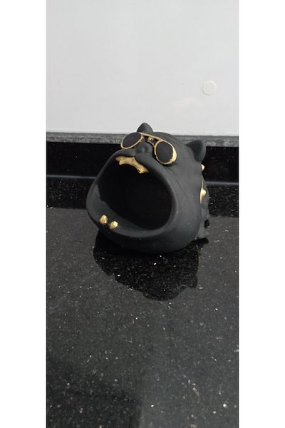 HUNATASARIM Decorative Bulldog Dog Ashtray