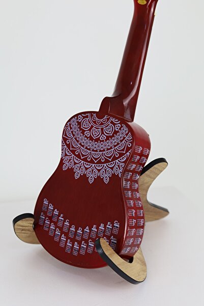 happypotam Ukulele Yeni Başlayanlar Için Arkasına ,yanına Yapıştırılan Şeffaf Akor Tablosu,cetveli
