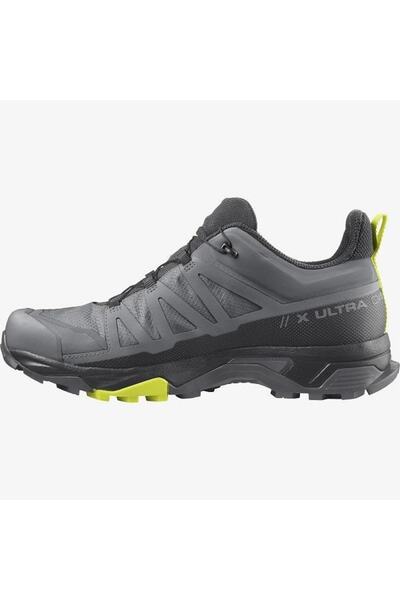 Salomon حذاء X Ultra 4 Gore-Tex للرجال للاستخدام الخارجي - رمادي