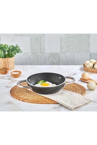 Kahramanlar مقلي جرانيت بيض مقلي 18 سم