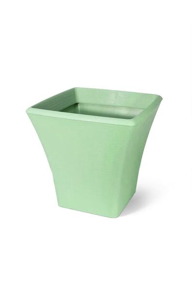 Alezy Poliwork Begonvil Kare 38 Dekoratif Bitki Saksısı 23 Litre Yeşil