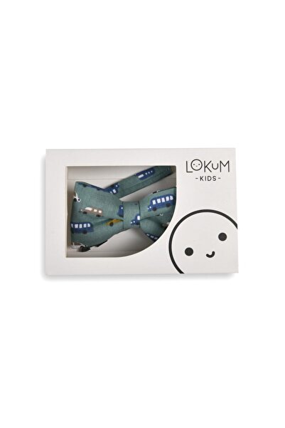 lokumkids Yeşil Arabalı Çocuk Papyon