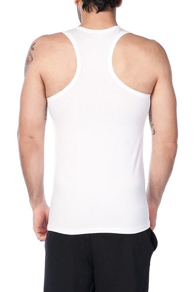 Kom Men's White Aytron Undershirt 2-pack