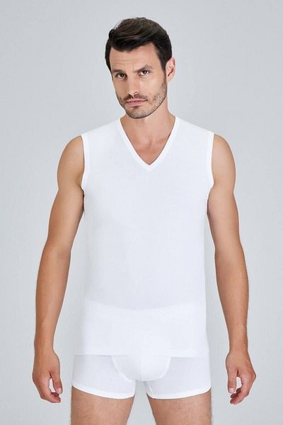 Kom Zero Sleeve V-Neck Men's Undershirt T-Shirt Nobre Undershirt