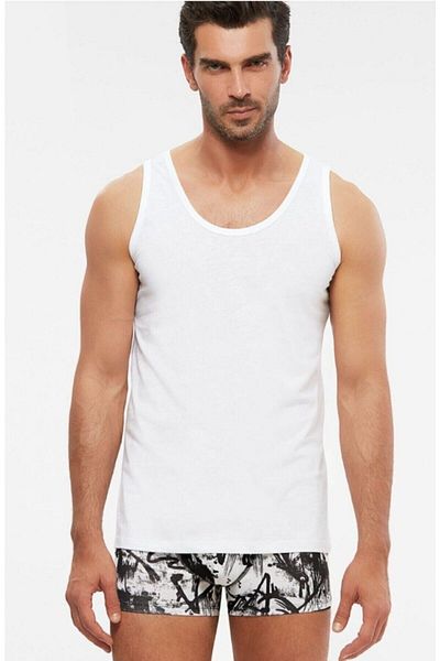 Kom 2-pack Men's Undershirt White