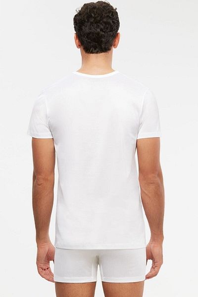Kom Men's Luxury V-neck Tshirt Undershirt 6 Pieces