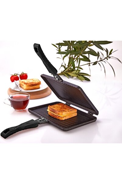 Cango Polo Chef Tospik Granit Döküm Ocak Üstü Tost Makinası