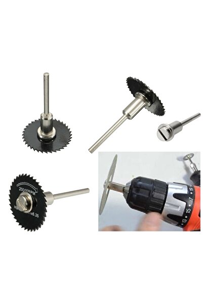 Depolife Dremel Matkap Hilti Sds Adaptörü Mini Daire Disk Testere Mandren Bağlantı Elemanı Vidalı Pim Mandire