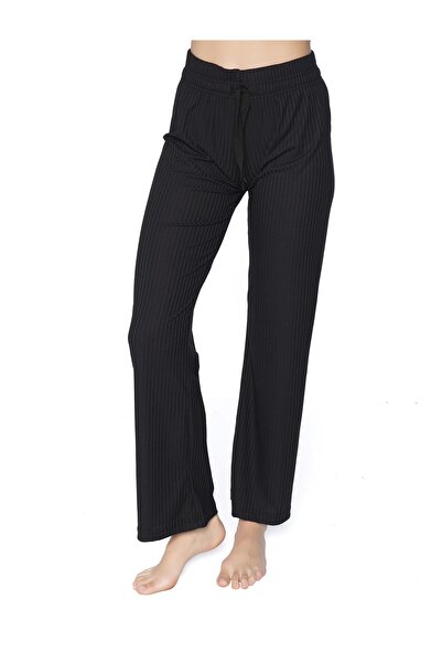 MIOGY Kadın Fitilli Bol Paça Kaşkorse Pantolon