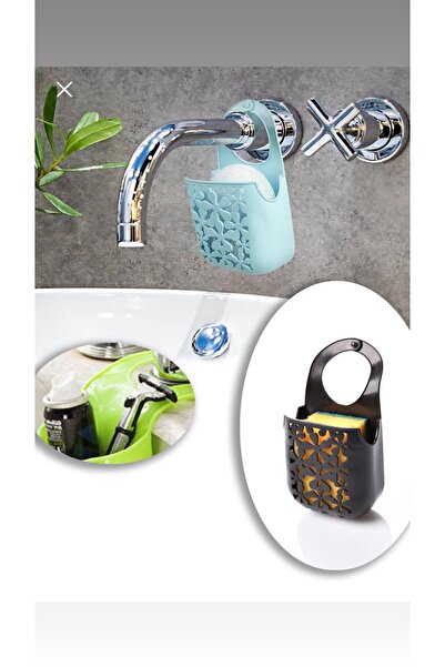 paris dünyası حامل إسفنجة سيليكون أمامي للصنبور (يتباع المنتج بشكل فردي)