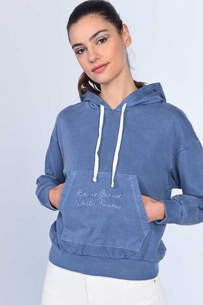 ECKO UNLTD Harper Blue Women's Hooded Hoodie
