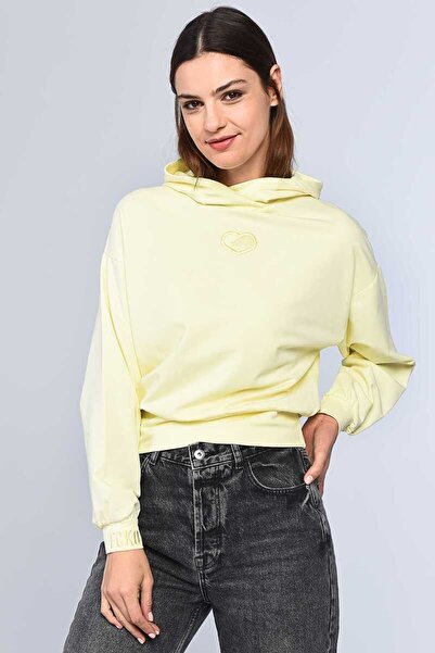 ECKO UNLTD Houdson Yellow Women's Hooded Hoodie