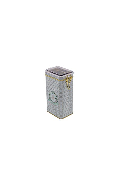 EVLE Er053-u7 Rosy Patterned Rectangular Metal Storage Container 8x10 Cm