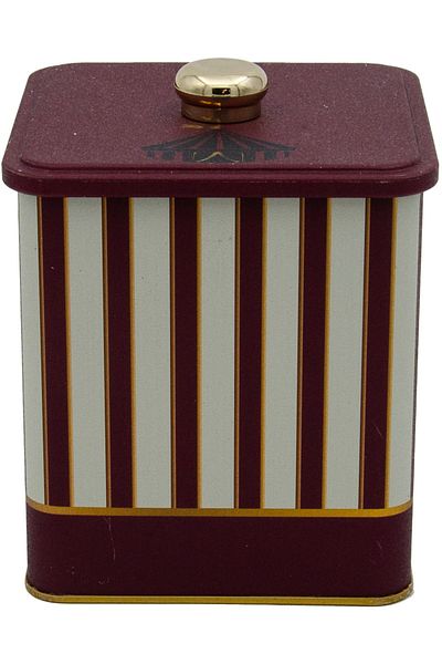 EVLE Er023-1f Circus Cream Patterned Square Metal Storage Container 12x12 Cm