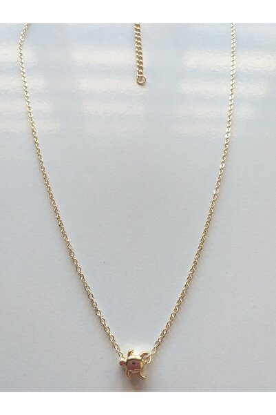 wundaf tasarım Altın Kaplama Minimal Kaplumbağalı Kolye