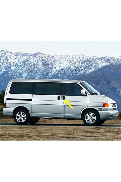 AFT مقبض تحرير خارجي للباب الأمامي الأيمن لسيارة Vw Volkswagen Transporter T4 1991-2003 مع مفتاح701837206