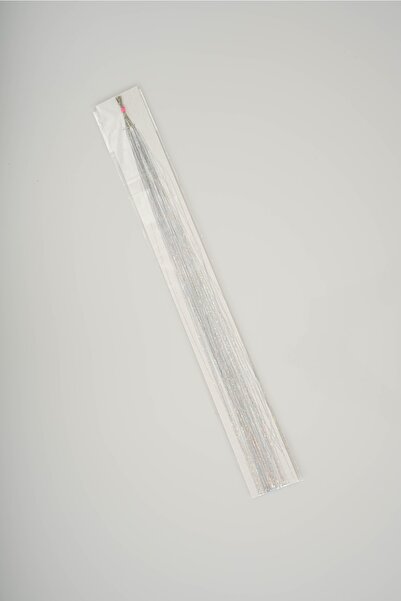 EBMER Tinsel Renkli Simli Saç Gri 10lu Renkli Kaynak Saç Ve Boncuk(TAKMA APAR...