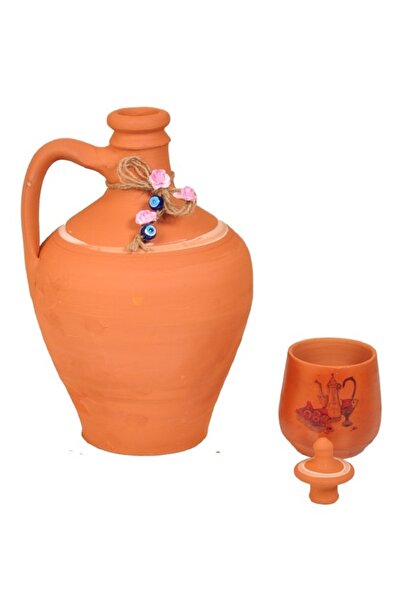 SAMESA HEDİYELİK Toprak Testi 3,5 Litre (1 Adet Testi Kapagı 1 Adet Desenli B...