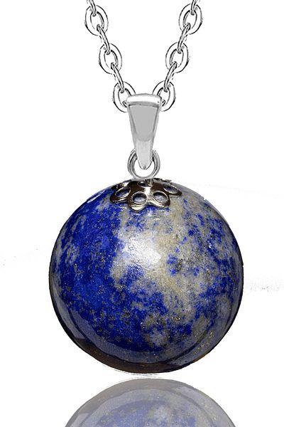 Tesbih Atölyesi Certified Aaa Quality Lapis Lazuli Stone Necklace (Afghanistan)