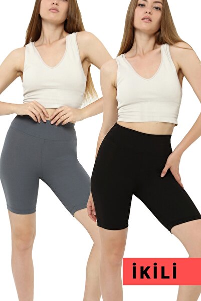 VOSSAX Double Ribbed High Waist Recovery Short Leggings