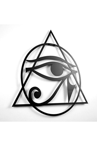 Colorfull Worlds Eye of Horus Egyptian Sacred Geometry Metal Wall Decor - Home Office Gift Wall Decoration