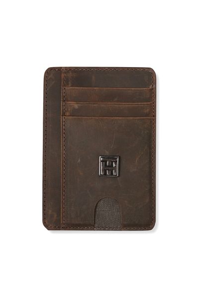 TH Men's Wallet & Card Holder Th-ws358 Crazy G-6 Brown