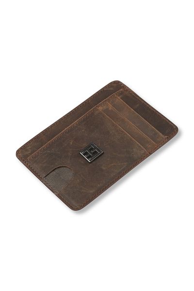 TH Men's Wallet & Card Holder Th-ws358 Crazy G-6 Brown