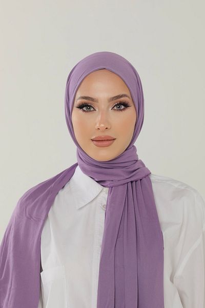 Beyzak Lilac Luxury Combed Cotton Shawl - Women's Hijab Jersey Hijab Lycra Shawl