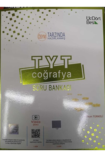 Üç Dört Beş Yayıncılık Üç Dört Beş Yayınları Coğrafya Soru Bankası 2023