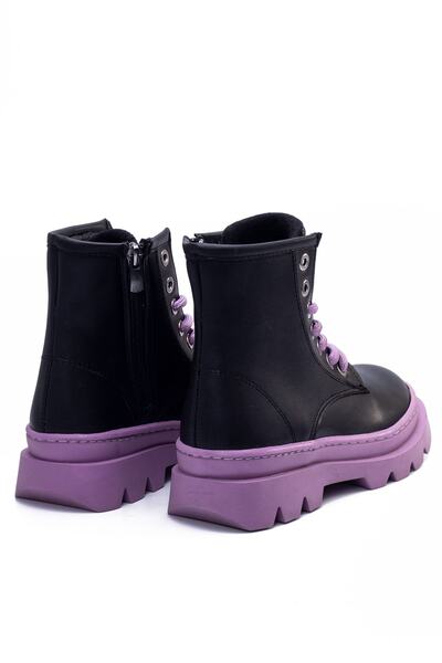 en7 Black Kids Boots Rk001