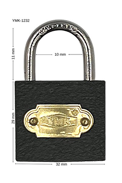 yuma kilit Ymk قفل خطاف قصير رمادي 1 عبوة (6 قطع) 32 ملم