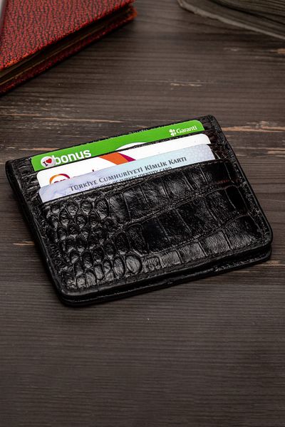 enderun Black Colored Genuine Leather Wallet