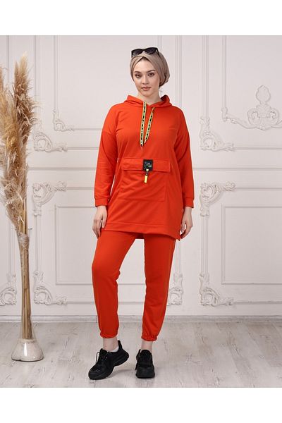 CNG MODA Boyfrend Kango Women's Tracksuit Set with Pockets