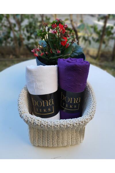 bona Teks Σετ σάλι από μπαμπού 2 τεμαχίων