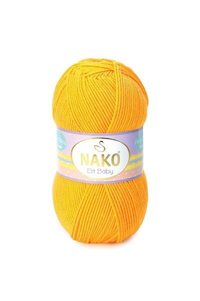 NAKO Elit Baby 5 τεμαχίων πλεκτό νήμα πορτοκαλί νάρκισσος 4674
