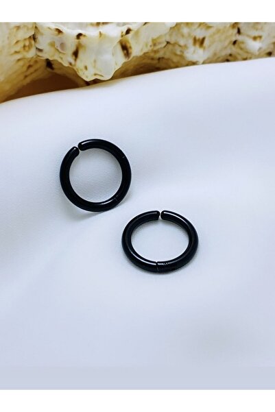 UBUH SHOP Deliksiz Kulaklar Için Kıstırmalı Unisex Halka Sıkıştırmalı Küpe