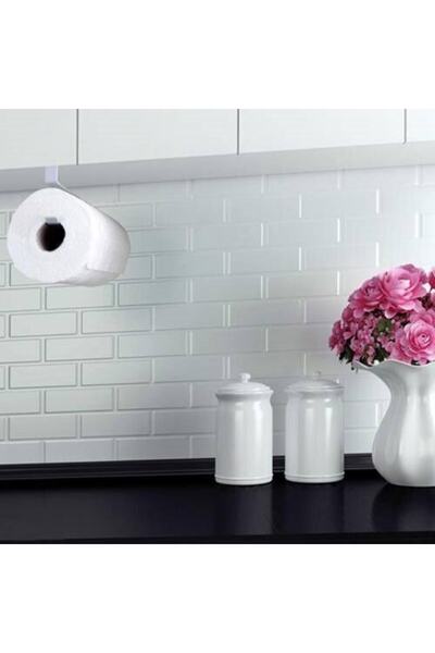 çu çokuygunuz Metal Tezgah Üstü Altı Dolap Kapağına Takılan Kağıt Havlu Askısı