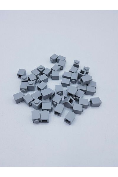 LEGO Accessory Custom Moc Creator Brick 1 X 1 Light Gray Brick 4 Pieces to Send
