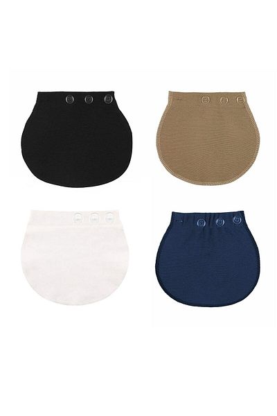 Pimobile Maternity Pants Waist Expander-Pants Expander for Women 4 Colors Set of 4